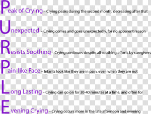 Specific Characteristics Of An Infant S Crying  HD Png Download