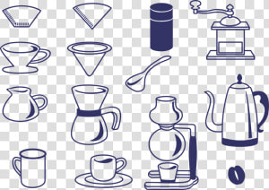 Cafe  Coffee  Icon  Dripper  Mill  Coffee Siphon   Alat Alat Kopi Animasi  HD Png Download