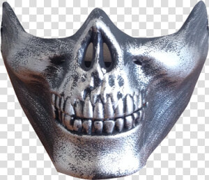 Silver Half Skull   Half Skull Png  Transparent Png