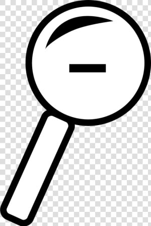Line Art area circle   Magnifying Glass Clipart  HD Png Download