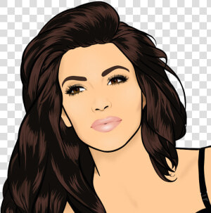 Kim Kardashian Cartoon  HD Png Download