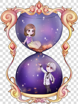 Hourglass  Mc  And Zen Image   Mystic Messenger Hourglass Fanart  HD Png Download