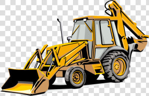 Backhoe Loader Sticker Heavy Equipment Excavator   Excavator Sticker  HD Png Download