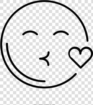 Kiss Coloring Page   Imagem De Beijo Para Colorir  HD Png Download