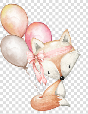 Girl Woodland Nursery Print  HD Png Download