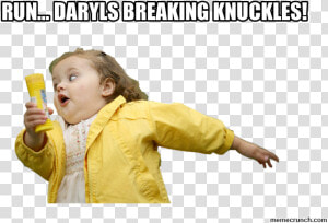 Run Daryls Breaking Knuckles   Memes About Avoiding Feelings  HD Png Download