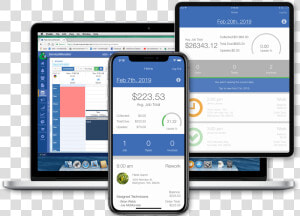 Screens Of Servicemonster On Mobile  Tablet  Desktop   Crm For A Cleaning Company  HD Png Download