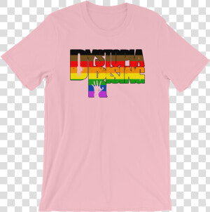 Lgtbq Dr Pride Mockup Front Wrinkled Pink   T shirt  HD Png Download