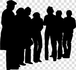 Muchas Personas Siluetas   Silueta De Personas Png  Transparent Png