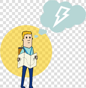 Roadmap Lightning   Cartoon  HD Png Download
