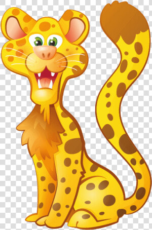 Safari Wallstickers For Kids  Leopard Sticker   Cartoon  HD Png Download