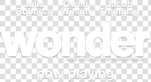 Synopsis   Wonder Jacob Tremblay Logo Png  Transparent Png