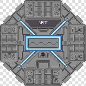Preview   Space Station Top Down  HD Png Download