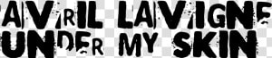 Avril Lavigne Under My Skin   Avril Lavigne Under My Skin Logo  HD Png Download