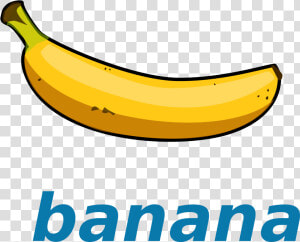 Clip Art Banana Svg   Banana Template  HD Png Download