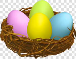 Clipart Nest With Eggs  HD Png Download