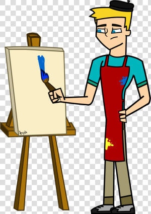 Image Michael Painting Pose   Total Drama Gone Wild Art  HD Png Download