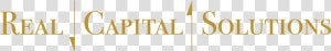 Real Capital Solutions   Real Capital Solutions Logo  HD Png Download