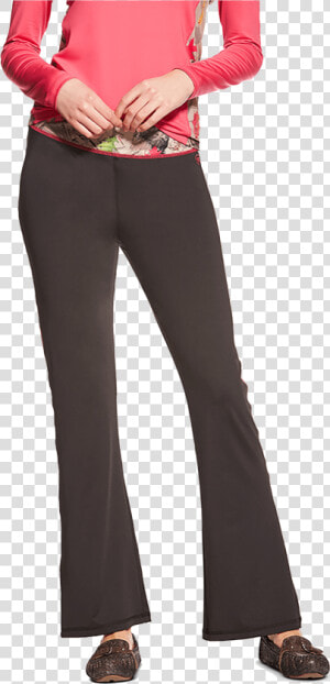 Ariat Hot Leaf Black Yoga Pants   Girl  HD Png Download