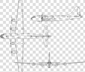 B 29 Avion Bombardero De La Segunda Guerra Mundial  HD Png Download