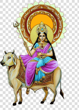 Maa Shailputri Navratri Wish  HD Png Download