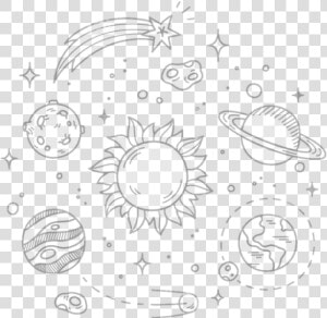 Stars Space Overlay Space Aesthetic Tumblr Tumblr Aesth   Outer Space Clipart Black And White  HD Png Download