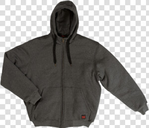 Tough Duck Mens Insulated Hoodie Charcoal Front View   Hoodie  HD Png Download