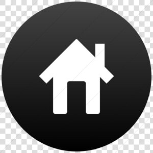 Black Home Icon 13 Black And White Home Icon Images   House Icon Black Circle  HD Png Download