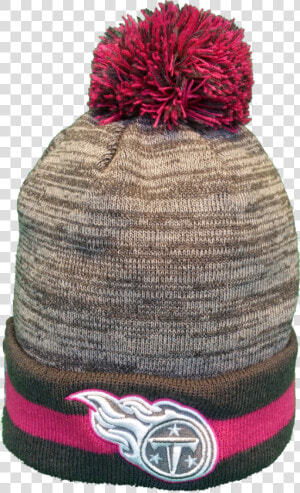 Tennessee Titans Breast Cancer Awareness Sideline Fleece   Beanie  HD Png Download