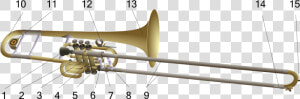 Trumpet And Trombone Combined  HD Png Download