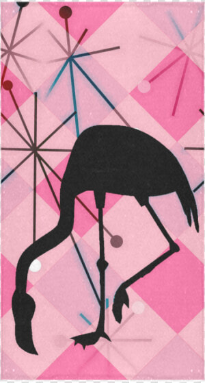 Midcentury Modern Atomic Starburst Retro Diamond Flamingo   Pink  HD Png Download
