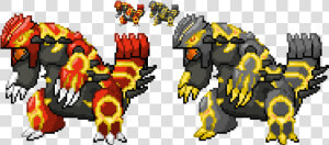 Primal Groudon Gen 3 Sprite  HD Png Download
