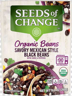 Savory Mexican Style Black Beans   Seeds Of Change Beans  HD Png Download