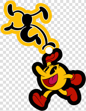And Mr Game And Watch Shirt For Sale On   Pac Man And Mr Game And Watch  HD Png Download