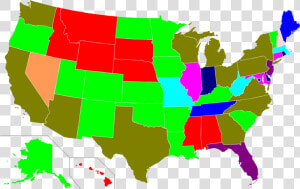 Transparent Blank License Plate Png   Us Governors Map 2008  Png Download