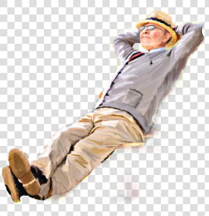  relaxing  man  cartoon  drawing  old  elder  guy  hat   Old Man Relaxing Cartoon Png  Transparent Png