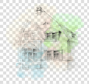 Dibujos De Casas En Papel  HD Png Download