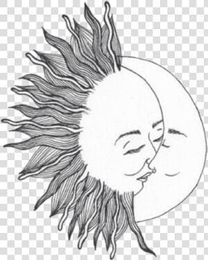 Transparent Sun Doodle Png   Transparent Sun And Moon Png  Png Download