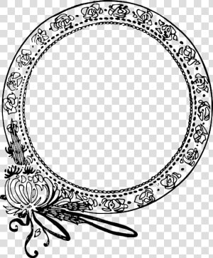 Circle  Decorative  Flower  Frame   Fancy Circle Transparent  HD Png Download