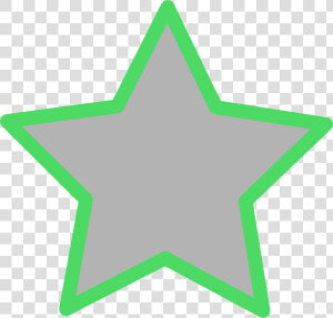 Grey Favorite Green Border Svg Clip Arts   Light Green Star Clipart  HD Png Download