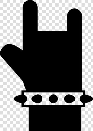 Rock Symbol Of A Hand   Hand Rock Symbol  HD Png Download