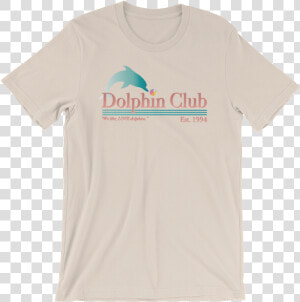 Dolphin Club Mockup Front Wrinkled Soft Cream   Bella Canvas 3001 Unisex Short Sleeve Jersey T Shirt  HD Png Download