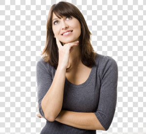 Thinking Woman Download Transparent Png Image   Woman Thinking Png  Png Download
