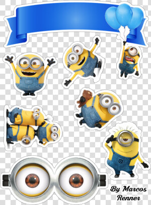Topo Bolo Minions Para Imprimir  HD Png Download