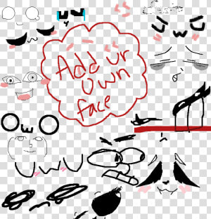 Draw An Uwu Face  HD Png Download