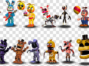Fnaf 2 All Characters  HD Png Download
