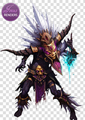 Witch Doctor Png   Diablo 3 Witch Doctor Drawing  Transparent Png