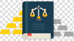 Gold And Silver Rules Law Book Icon   Graphic Design  HD Png Download