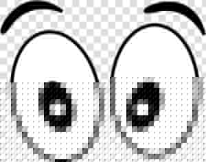 Eyes Eye Black And White Clip Art Cartoon Cliparts   Clip Art Eyes Black And White  HD Png Download