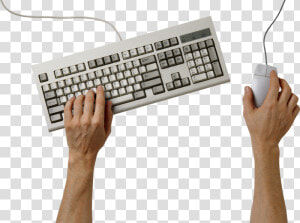 Hands Typing On Keyboard Png  Transparent Png